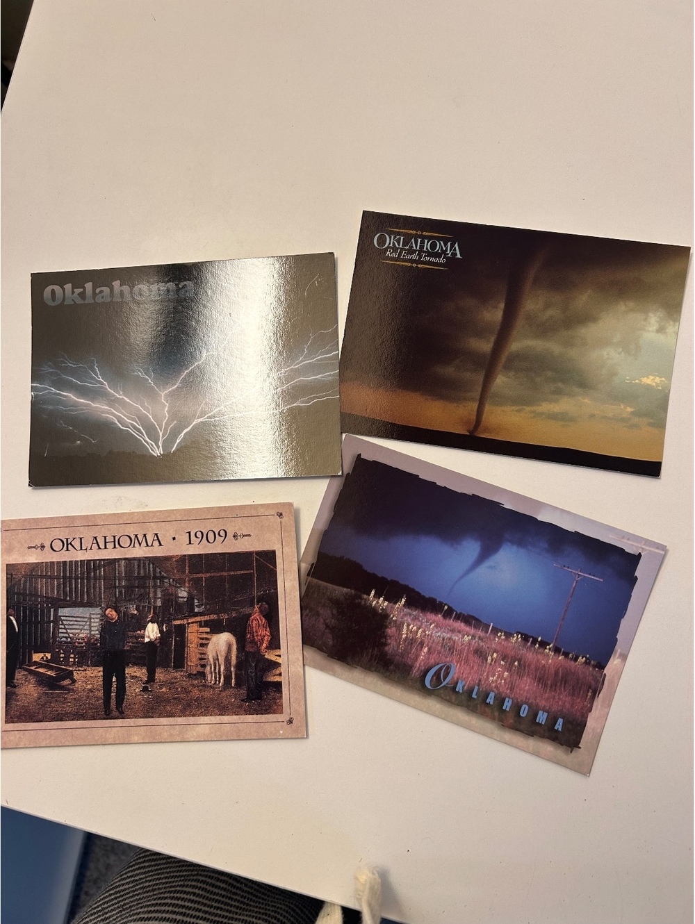 4  Vintage  Oklahoma Post Cards